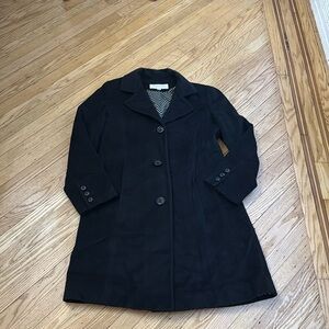 Liz Claiborne Vintage Pea Coat Black Size 10